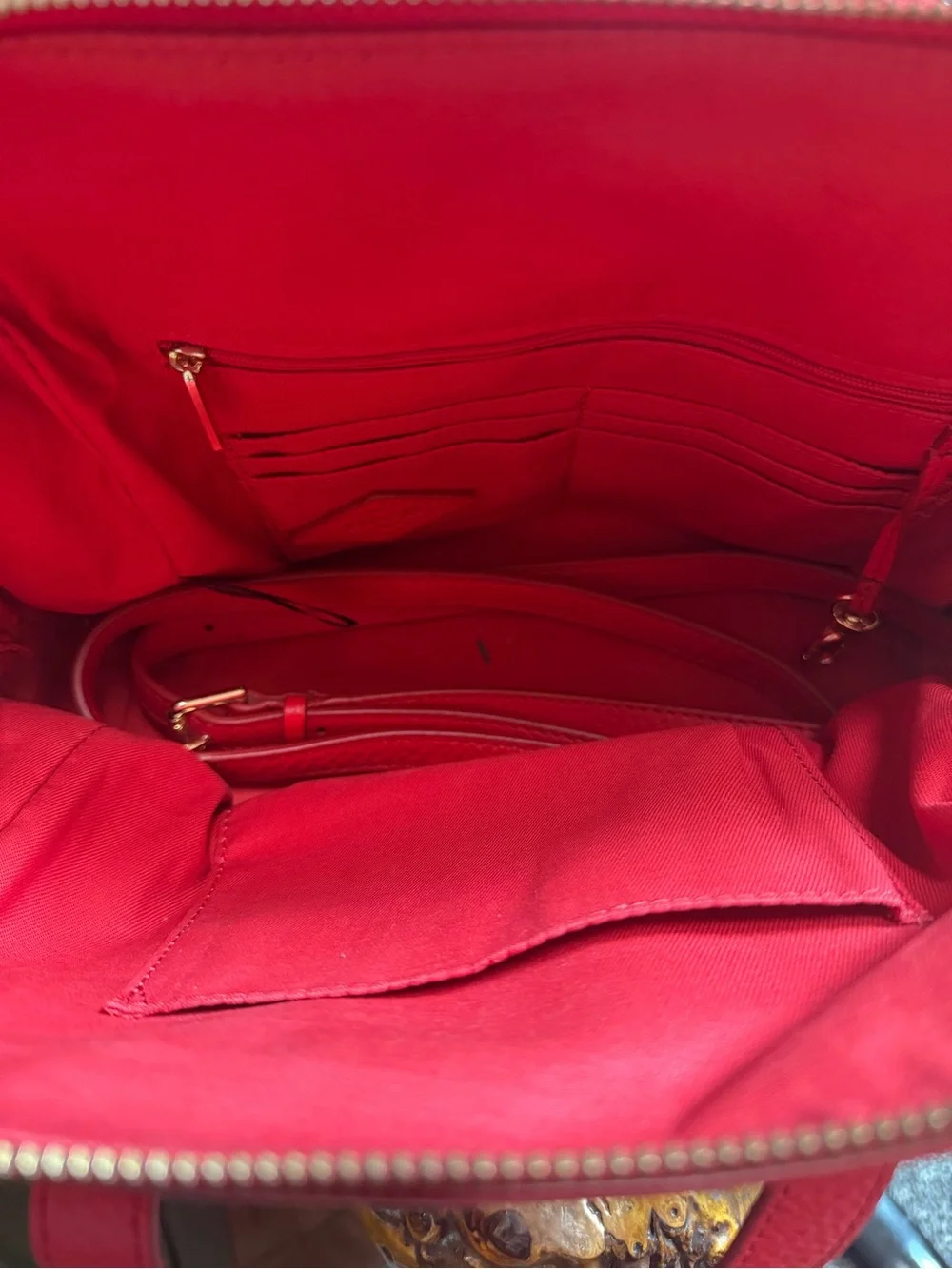 Fossil Sydney Satchel Bag in Claret Red Pebbled Cowhide Leather, Medium Size
